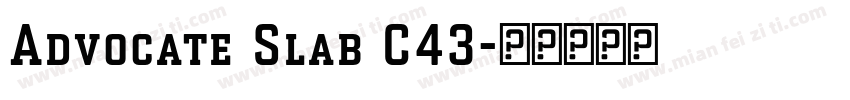 Advocate Slab C43字体转换